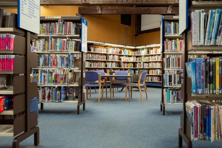 library interior